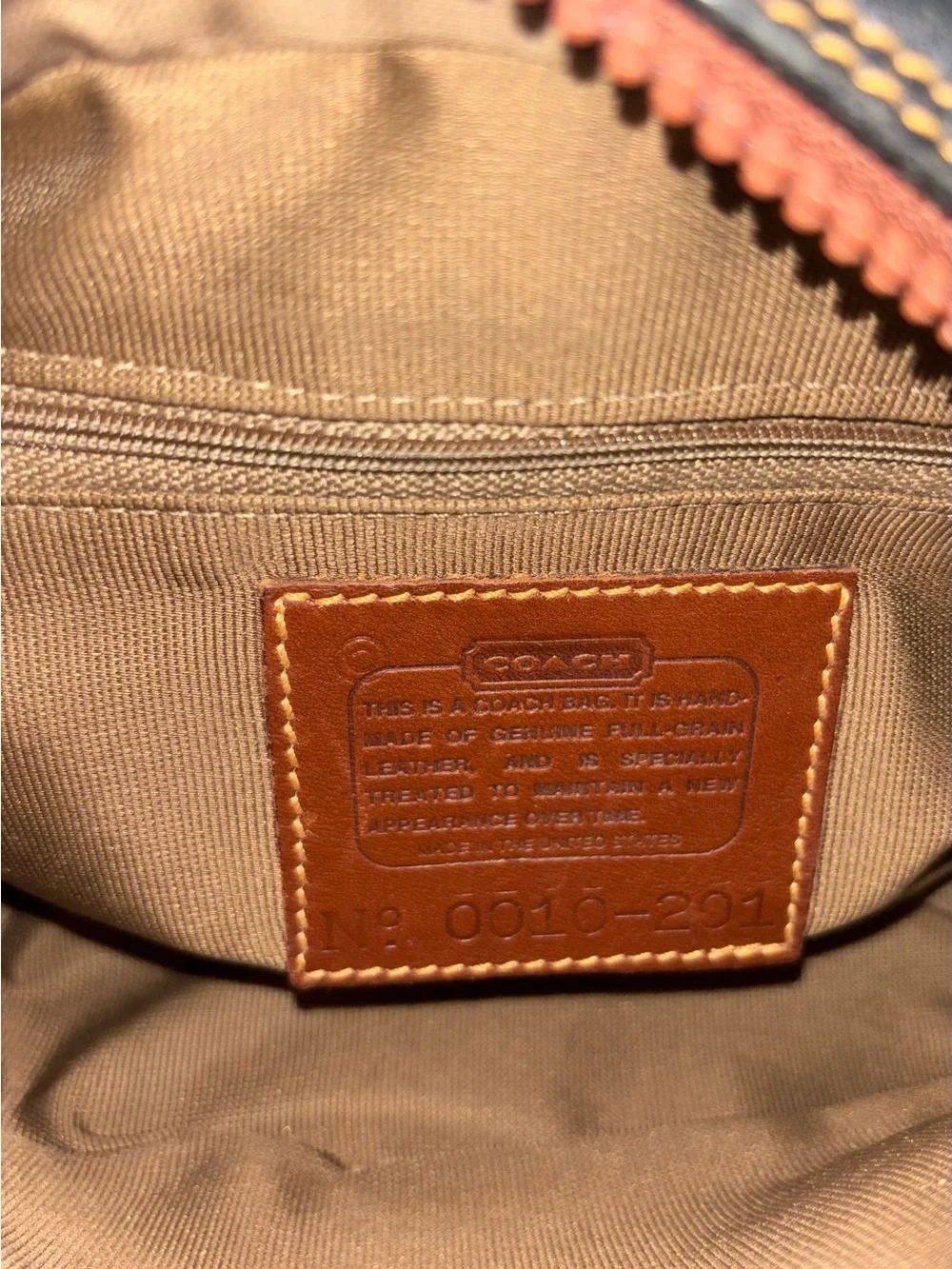 Coach classic leather